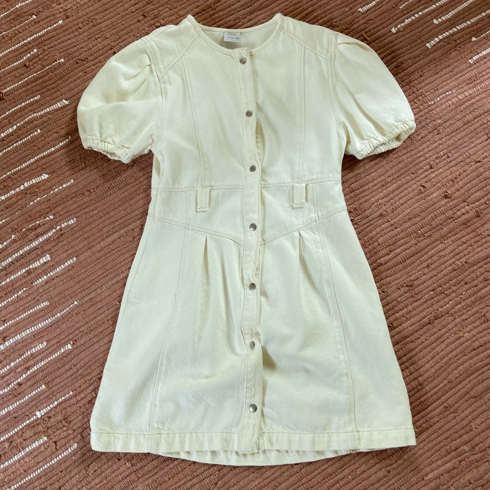 White Denim Dress